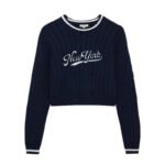 Sweatshirt with contrasting embroidery